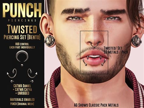 PUNCH @ Man Cave by May Tremont https://flic.kr/p/2hg6ZbU punch piercings sl secondlife second ...
