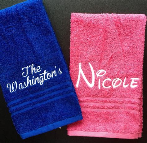 Embroidered Hand Towels Personalized Hand Towels by ItsSewDanielle