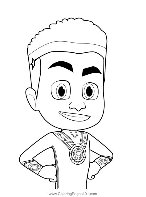 Newton StarPJ Masks Coloring Page for Kids - Free PJ Masks Printable ...