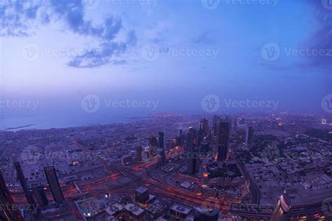 Dubai night skyline 11305566 Stock Photo at Vecteezy