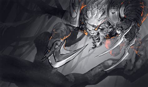 Rengar Splash Art Process | Wallpapers & Fan Arts | League Of Legends | LoL Stats