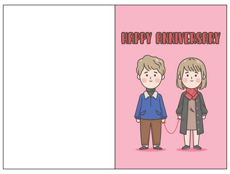 Anniversary Card Template Word