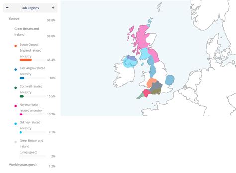 Cruwys news: My updated family ancestry maps from Living DNA