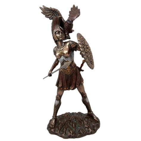 Athena Warrior Goddess Bronze Statue - The Zen Shop