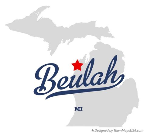 Map of Beulah, MI, Michigan