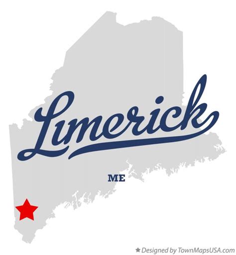 Map of Limerick, ME, Maine