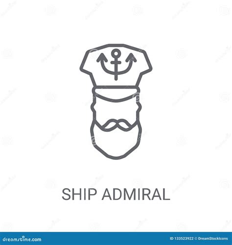 Ship Admiral Icon Icon. Trendy Ship Admiral Logo Concept on Whit Stock ...