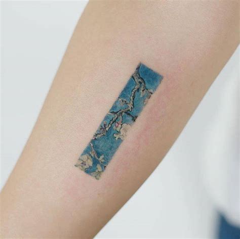 Vincent van Gogh's Almond Blossom inspired tattoo.