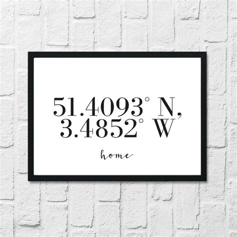 Home Coordinates Home Simple Wall Decor Print – WinsterCreations™ Official Store