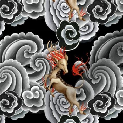 Kirin Japanese tattoo - Spoonflower