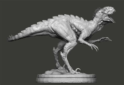 Hybrid Jurassic world Scorpius rex statue 3D model | CGTrader