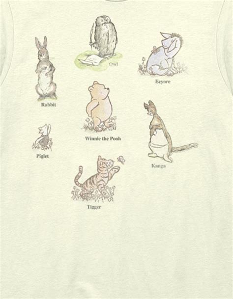 WINNIE THE POOH Vintage Characters Unisex Tee - NATURAL | Tillys