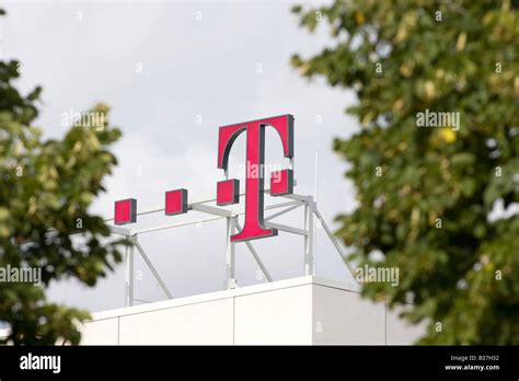 Magenta logo on top of Deutsche Telekom headquarters, Bonn, Germany ...