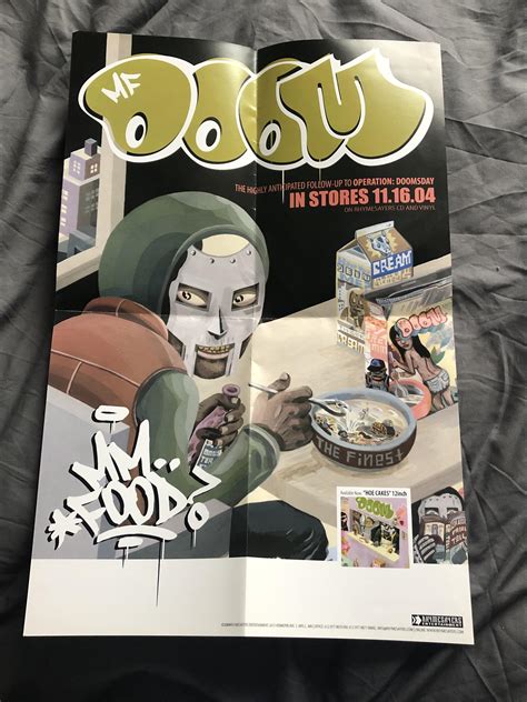 My promo poster for the MM.. Food album (2004) : r/mfdoom