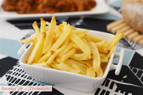 Cómo hacer patatas fritas al horno, muy ricas y sin apenas aceite - Recetas de ¡Escándalo!