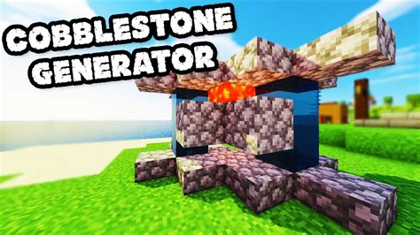 How to Build a Cobblestone Generator - Tutorial #50 - YouTube