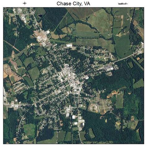 Aerial Photography Map of Chase City, VA Virginia