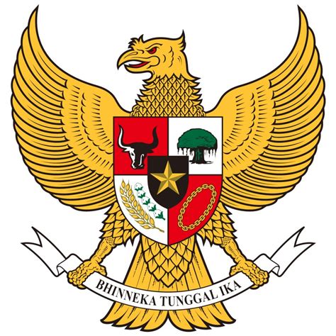 Logo Garuda Pancasila Bhinneka Tunggal Ika Vector CDR, AI, EPS, SVG, PNG - iconLogoVector