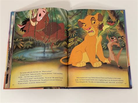 1994 the Lion King Disney Classic Series Hardcover Book Mouse Works ...