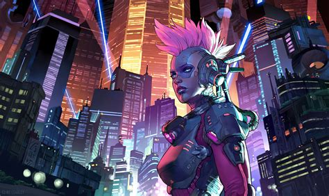 9132460365103795156/cyberpunk Girl Beats Fever Rgb Aura Wallpaper ...