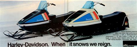 1973 AMF Harley-Davidson Snowmobile – Bike-urious