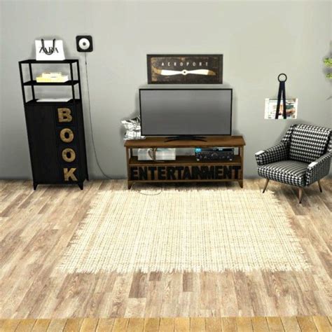 Leo 4 Sims: Tv Stand and Bookshelf • Sims 4 Downloads | Sims, Sims 4, Sims 4 cc furniture