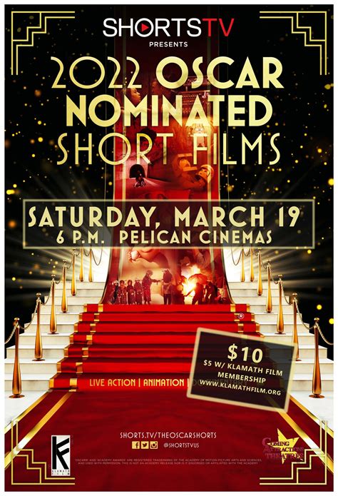 Oscar Nominated Short Films at Pelican Cinemas March 19 – Klamath Film