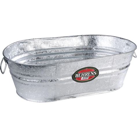 Behrens 5.5 Gal. Hot Dipped Steel Oval Tub-0OVX - The Home Depot