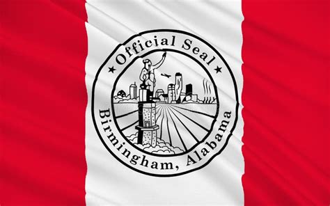 Flag of Birmingham, Alabama, USA Stock Photo - Image of national, state: 123403848