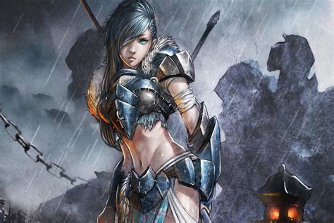Anime Warrior Girl Wallpapers - Top Free Anime Warrior Girl Backgrounds ...