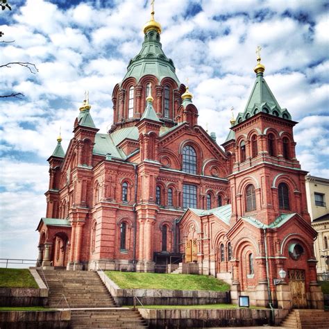 Uspenski Orthodox Cathedral Completed in 1868 in the Katajanokka district of Helsinki, the ...