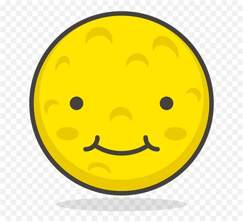 Full Moon Face Emoji Clipart - Cute Frowny Face,Full Moon Emoji - free transparent emoji ...