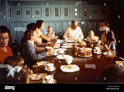 Lord Mountbatten and family taking tea at Classiebawn Castle Stock Photo - Alamy