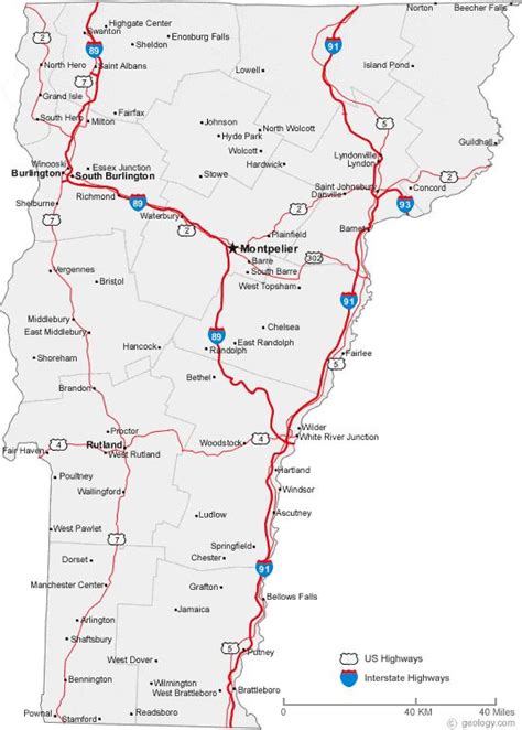 Capital of Vermont: Montpelier | Map, Road trip planning, Vermont vacation