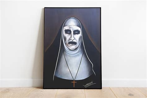 The Nun Valak the Conjuring Universe Digital Download Home Decor Movie Halloween Wall Prints ...