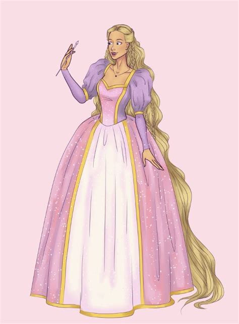 Pin by Aninha 🍓 on Barbie princess (fanarts) | Barbie drawing, Rapunzel ...