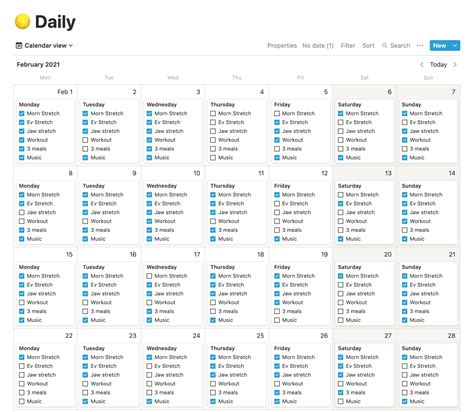 Notion Habit Tracker Template Free