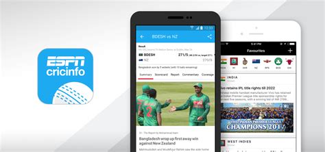 ESPNcricinfo App - Download on Google Play & iOS App Store