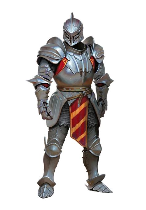 Male Human Fighter Knight Plate Armor - Pathfinder 2E PFRPG DND D&D 3.5 ...