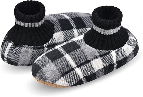 Buy Mens Slipper Socks With Non Skid Bottoms, Warm Slipper Socks With ...