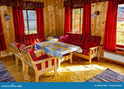 Vacation And Interior Design In A Vacation Wooden Cabin Germany Editorial Image | CartoonDealer ...