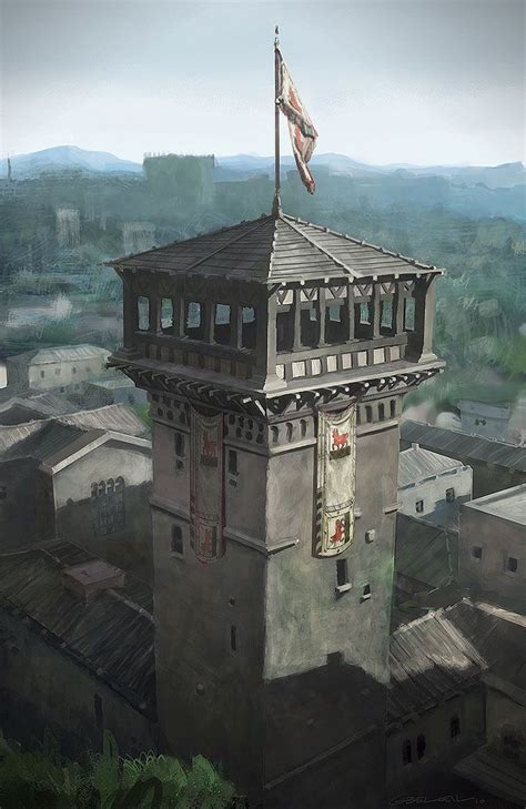 Fantasy Guard Tower Art - Assassin's Creed: Brotherhood