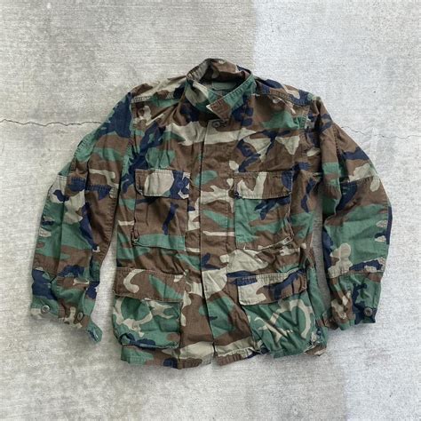 Vintage BDU Army Military Field Jacket Chest... - Depop