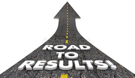 Results One Way Road Sign Outcome Answer End Result Proof Effort Stock ...