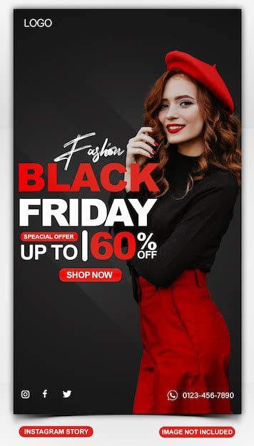 Premium PSD | Black Friday fashion sale Instagram and facebook story