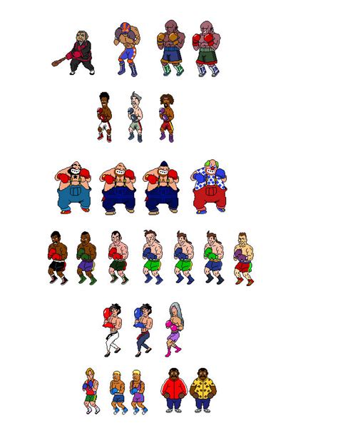 Other Punch Out characters in NES Style by Bronto-Stingtail on DeviantArt