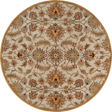 Artistic Weavers John Gold 4 ft. Round Area Rug-JHN-1029 - The Home Depot