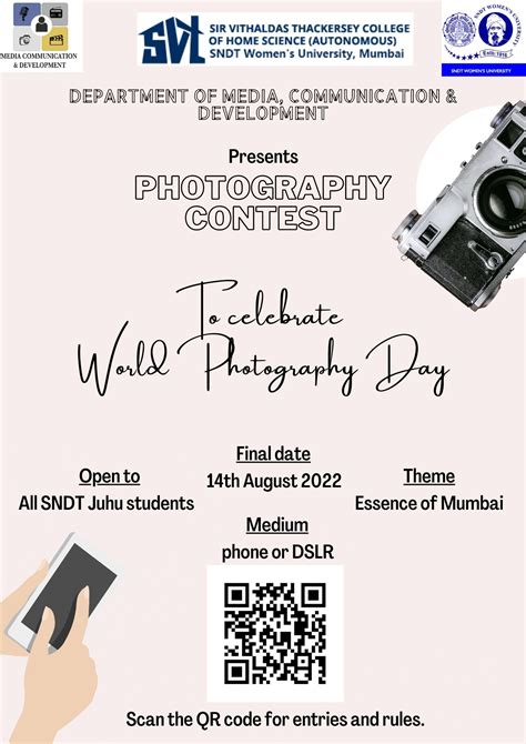 Photography Competition to celebrate World Photography Day – Sir ...