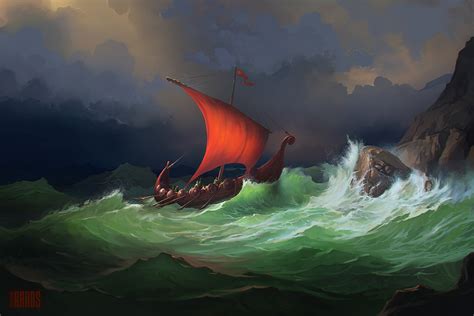 Boat in a Storm by RHADS on DeviantArt