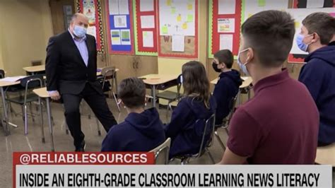 CNN's Brian Stelter interviews 8th-graders who are learning about ...